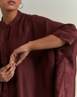 TUNIC TROUSER SET- WINE