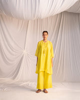 EMBROIDERED TUNIC TROUSER SET- LIME GREEN