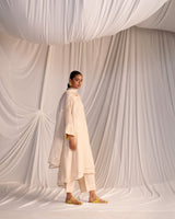 HAND EMBROIDERED DUPATTA- CHAMPAGNE