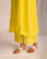 EMBROIDERED TUNIC TROUSER SET- LIME GREEN