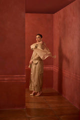 HAND EMBROIDERED DUPATTA- OAT