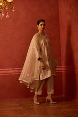HAND EMBROIDERED DUPATTA- OAT