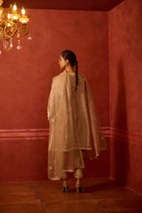 HAND EMBROIDERED DUPATTA- OAT