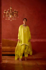 EMBROIDERED TUNIC TROUSER SET- MEADOWS