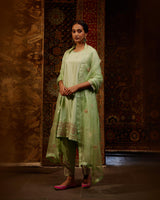 EMBROIDERED TUNIC TROUSER SET- VIRGIN