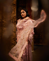 HAND EMBROIDERED DUPATTA- BLUSH