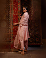 HAND EMBROIDERED DUPATTA- BLUSH