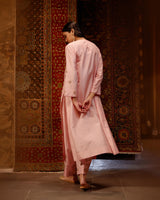 EMBROIDERED TUNIC TROUSER SET- BLUSH