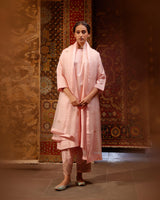 EMBROIDERED TUNIC TROUSER SET- BLUSH