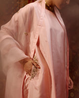 EMBROIDERED TUNIC TROUSER SET- BLUSH