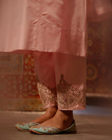 EMBROIDERED TUNIC TROUSER SET- BLUSH