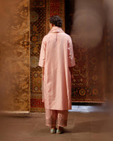 EMBROIDERED TUNIC TROUSER SET- BLUSH