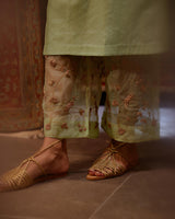 EMBROIDERED TUNIC TROUSER SET- VIRGIN