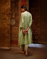 EMBROIDERED TUNIC TROUSER SET- VIRGIN