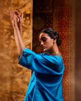 EMBROIDERED TUNIC TROUSER SET- FIROZI