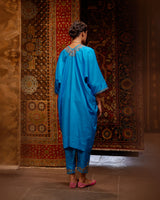 EMBROIDERED TUNIC TROUSER SET- FIROZI