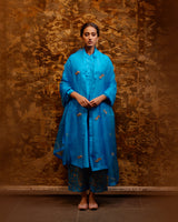 EMBROIDERED TUNIC TROUSER SET- FIROZI