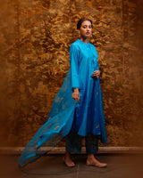 EMBROIDERED TUNIC TROUSER SET- FIROZI