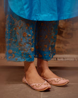 EMBROIDERED TUNIC TROUSER SET- FIROZI