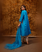 EMBROIDERED TUNIC TROUSER SET- FIROZI