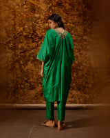 EMBROIDERED TUNIC TROUSER SET- GREEN