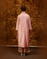 EMBROIDERED TUNIC TROUSER SET- BLUSH