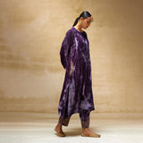 SILK VELVET TUNIC TROUSER SET