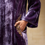 SILK VELVET TUNIC TROUSER SET