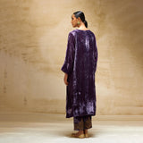 SILK VELVET TUNIC TROUSER SET