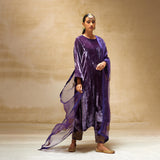 SILK VELVET TUNIC TROUSER SET