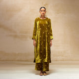 SILK VELVET TUNIC TROUSER SET