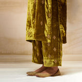 SILK VELVET TUNIC TROUSER SET