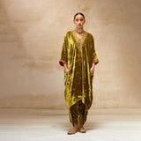 SILK VELVET TUNIC TROUSER SET