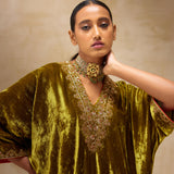 SILK VELVET TUNIC TROUSER SET