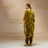 SILK VELVET TUNIC TROUSER SET
