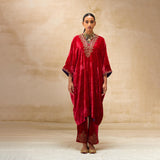 SILK VELVET TUNIC TROUSER SET