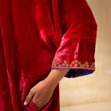 SILK VELVET TUNIC TROUSER SET