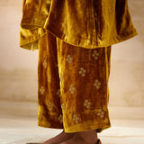 SILK VELVET TUNIC TROUSER SET