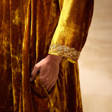 SILK VELVET TUNIC TROUSER SET