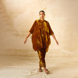 SILK VELVET TUNIC TROUSER SET
