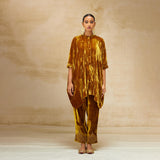 SILK VELVET TUNIC TROUSER SET