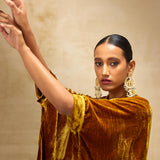 SILK VELVET TUNIC TROUSER SET