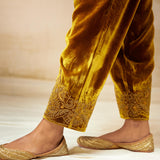 SILK VELVET TUNIC TROUSER SET