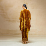 SILK VELVET TUNIC TROUSER SET