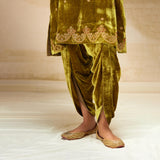 SILK VELVET TUNIC TROUSER SET