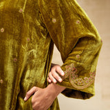 SILK VELVET TUNIC TROUSER SET