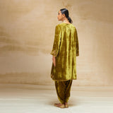 SILK VELVET TUNIC TROUSER SET