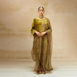 SILK VELVET TUNIC TROUSER SET