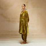 SILK VELVET TUNIC TROUSER SET