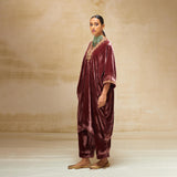 SILK VELVET TUNIC TROUSER SET